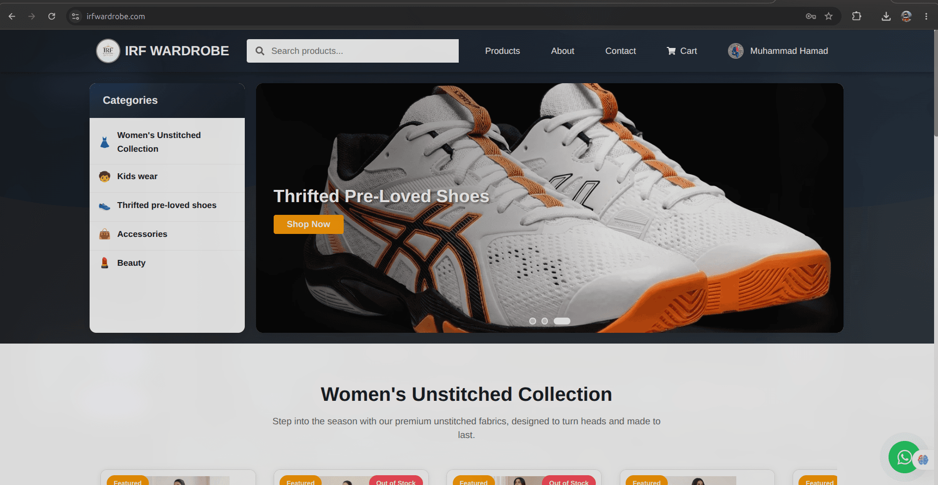 Home page